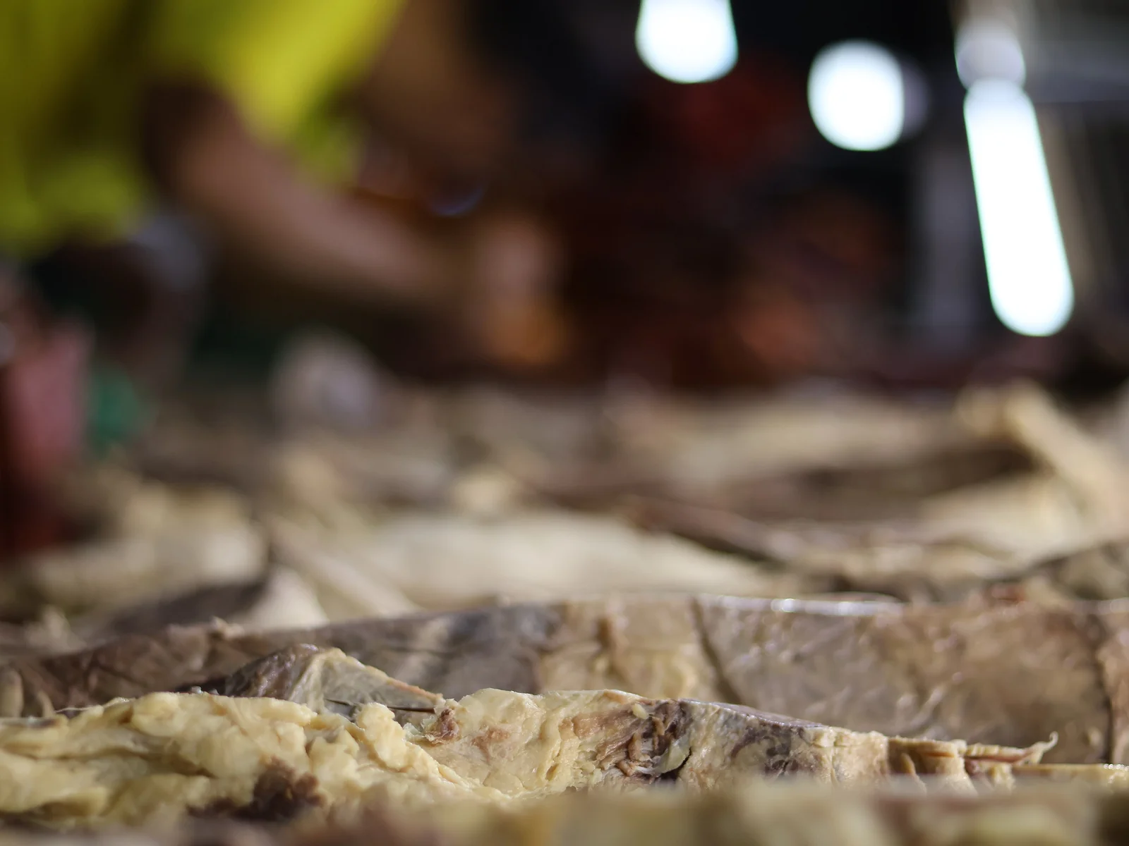 Tabuleiro de charque na Feira de São Joaquim