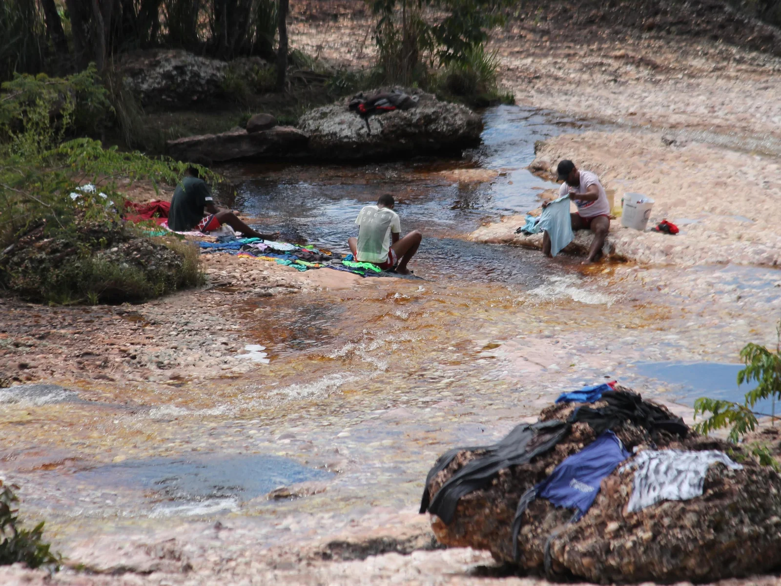 Lavadeiras no Rio Lençóis