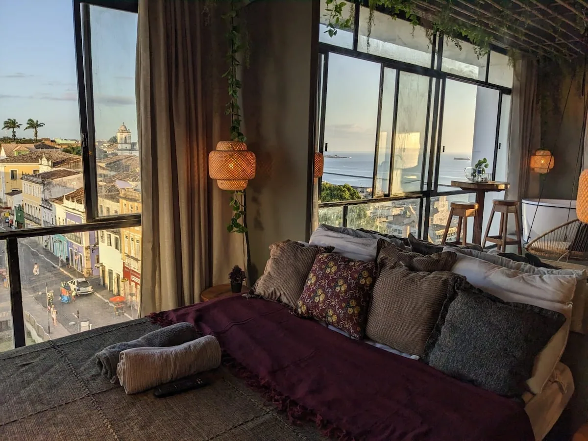 Área residencial — Vista do Elevador e Mar + Jacuzzi, Salvador, Bahia