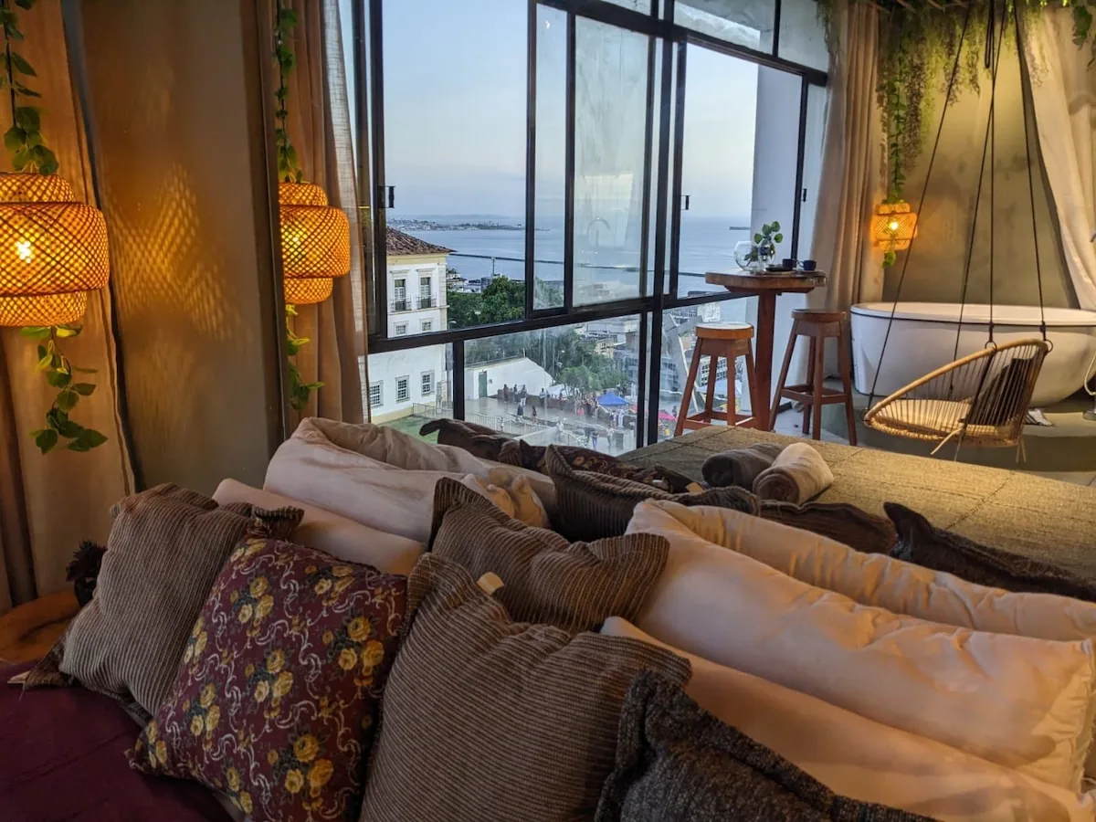 Área residencial — Vista do Elevador e Mar + Jacuzzi, Salvador, Bahia